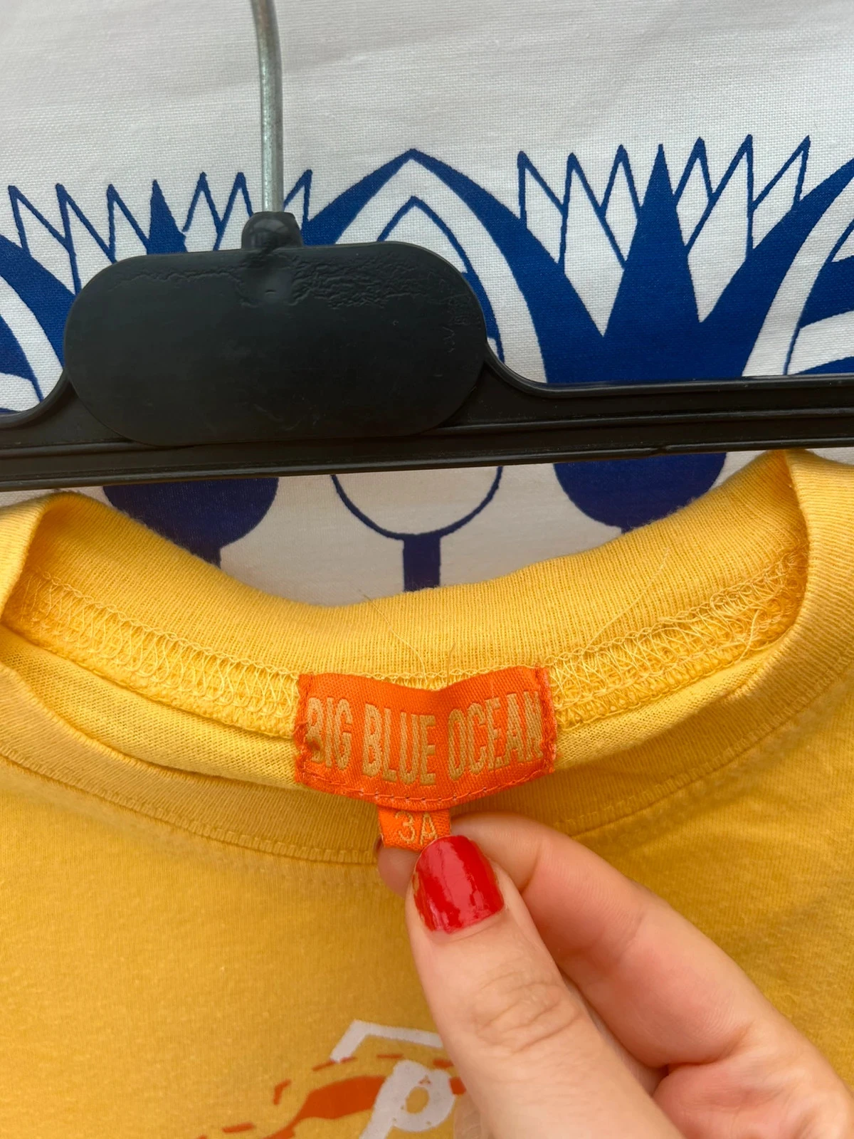 Camiseta amarilla para niño de 3 años Big Blue océano pez – photo 2